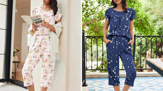 Ekouaer Womens Pajama Set