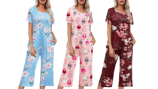 Ekouaer Women's Pajamas Sets