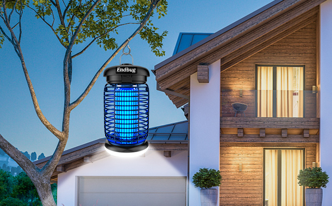 Electric Mosquito Zapper Fly Zapper Waterproof Mosquito Killer Insect Zapper Fly Trap for Outside Patio Garden Backyard