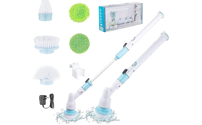 Electric Spin Scrubber New Upgrade Cordless Shower Scrubber