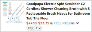 Electric Spin Scrubber at Checkout 1