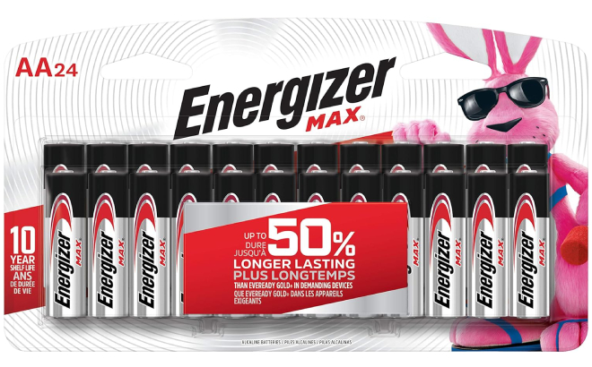 Energizer Max AA Alkaline Batteries 24 Pack