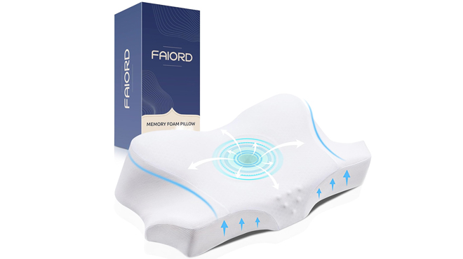 Ergonomic Contoured Orthopedic Cervical Pillow