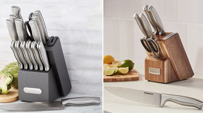 Farberware Edgekeeper Cutlery Set and Cuisinart Knife Block Set