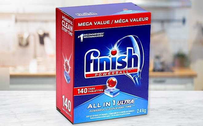 Finish Powerball 140 Count Dishwasher Detergent Tabs