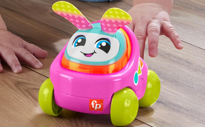 Fisher Price Baby Learning Toy DJ Buggy Pink Push Along Car