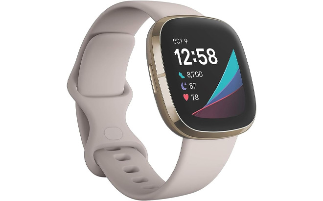 Fitbit Sense Advanced Smartwatch on a Plain Background