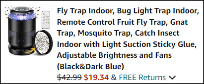 Fly Trap Indoor Checkout