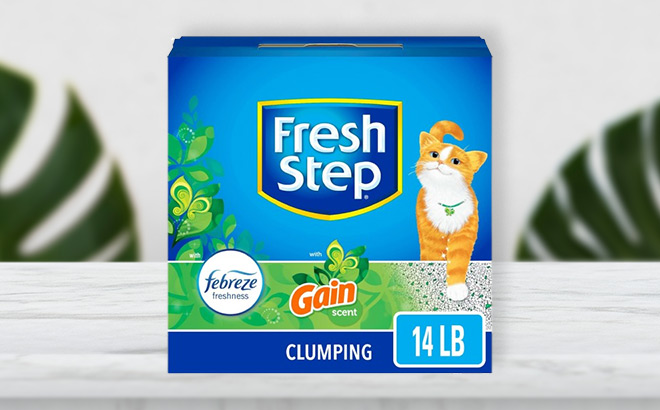 Fresh Step Clumping Cat Litter on the Table