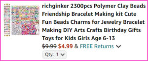 Friendship Bracelet Making Kit at Checkout