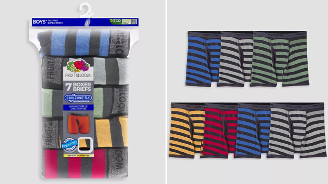 Fruit of the Loom Boys Boxer Briefs