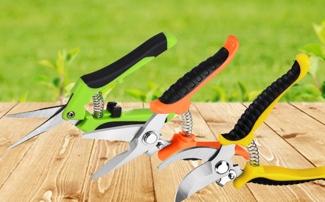 Garden Pruning Shears 3 Pack