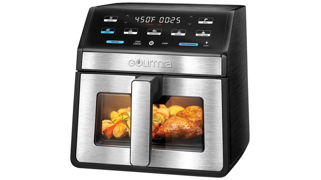 Gourmia 8 Quart Digital Air Fryer with Window and Light