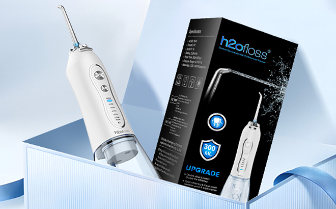 H2ofloss Water Dental Flosser Portable Dental Oral Irrigator