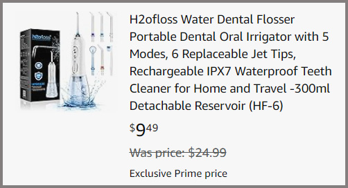 H2ofloss Water Dental Flosser Summary