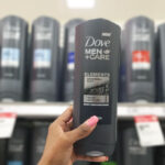 Hand Holding DOVE MEN CARE Elements Body Wash