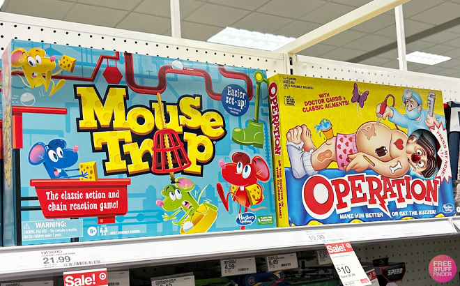 Hasbro Classic Mouse Trap and Operation Board Game