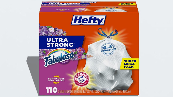 Hefty 13 Gallon Trash Bags 110 Count