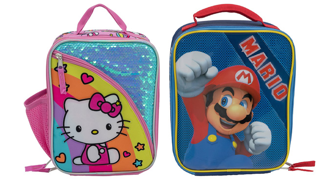 Hello Kitty and Super Mario Insulated Lunch Bag