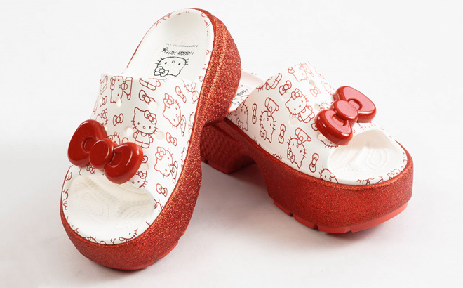 Hello Kitty x Crocs Stomp Platform Slide Sandal