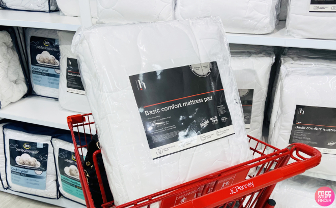 Home Expressions Classic Plus Mattress Pad on Cart