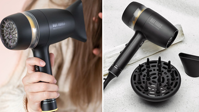 Hot Tools Pro Artist Black Gold Quietair Power Dryer