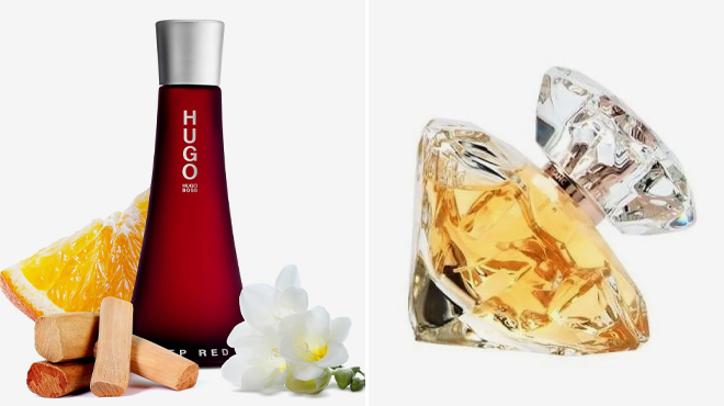 Hugo Boss Deep Red Womens Eau de Parfum and MontBlanc Lady Emblem Eau de Parfum