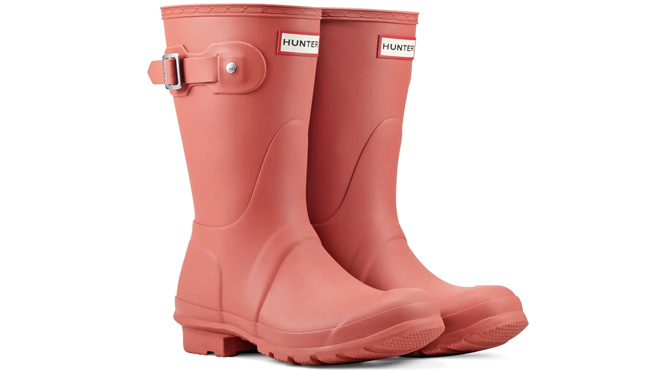 Hunter Womens Tri Colour Logo Rain Boots