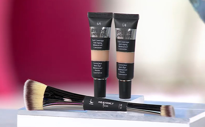 IT Cosmetics Concealer Duo with Luxe Brush on a Display