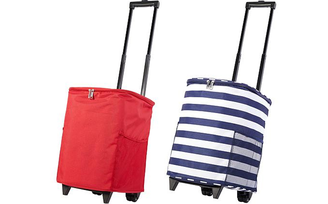 Improvements 8 Gallon Rolling Cooler Cart with Pockets in Two Colors