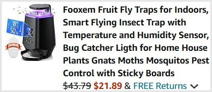 Indoor Fruit Fly Trap Checkout