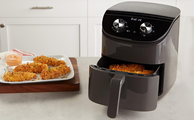 Instant Pot 4 Quart Air Fryer on a Table