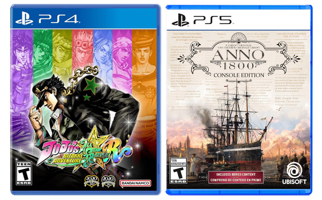 JoJos Bizarre Adventure and Anno 1800 Video Games