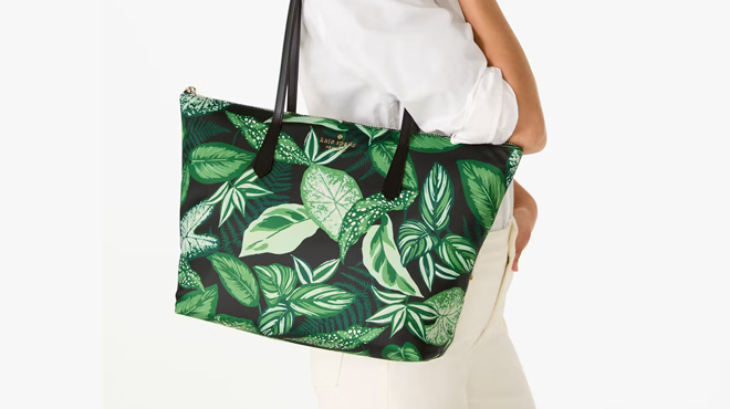 Kate Spade Kitt Fern Foliage Large Tote