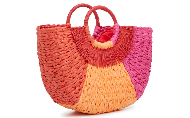 Kelly Katie Ring Straw Tote