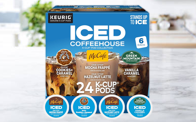 Keurig Iced Coffee Single Serve K Cup Pods 24 Count