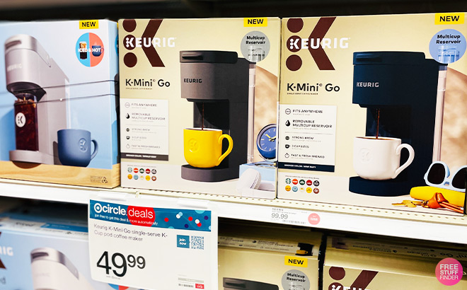 Keurig K mini Go Coffee Maker on the Shelf