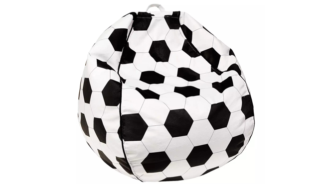 Kids Bean Bag Chair in Soccer Ball Pattern