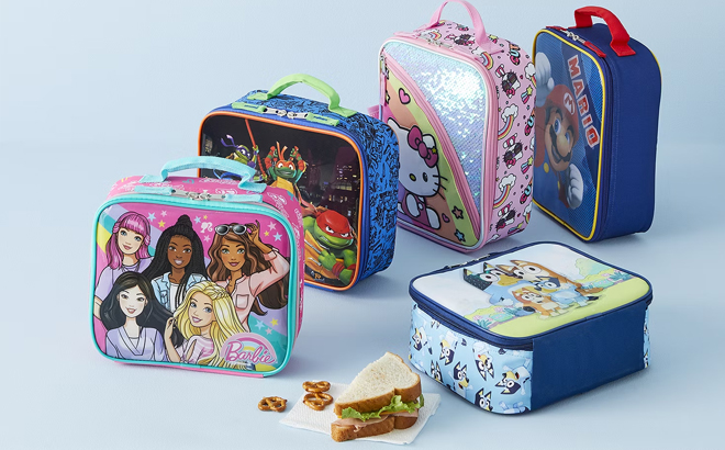 Kids Character Insulated Lunch Boxes