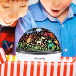 Kids Looking at Moredig Kids Night Light Projector