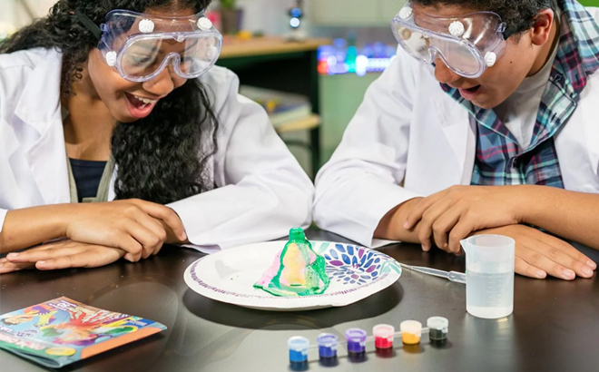 Kids Using Crayola Lab Kit