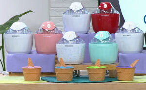 Kitchen HQ Ice Cream Makers with Cups and Spoons
