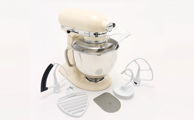 KitchenAid 5 Quart Artisan Stand Mixer with Pastry Beater and Flex Edge