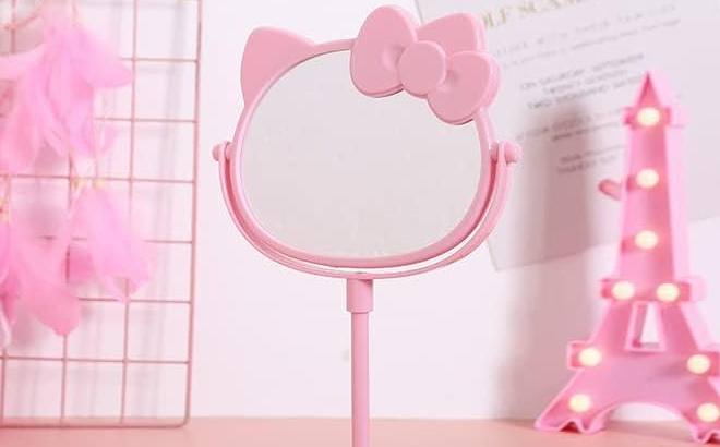 Kitty Cat Shape Kawaii Desk Mirror