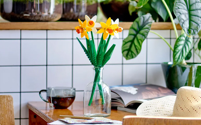 LEGO Daffodils in a Vase