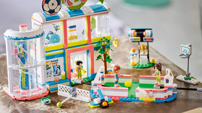 LEGO Friends Sports Center Building Set on a Table