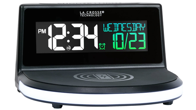 La Crosse Wireless Charging Alarm Clock