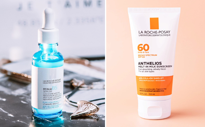 La Roche Posay Hyalu B5 Pure Hyaluronic Acid Serum and Anthelios Melt In Milk Sunscreen SPF 60