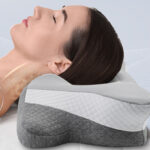 Lady sleeping on Donama Cervical Neck Pillow