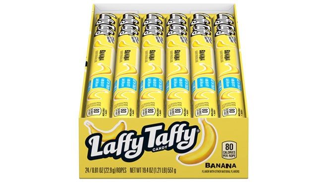 Laffy Taffy Rope Candy Banana Flavor 24 Count